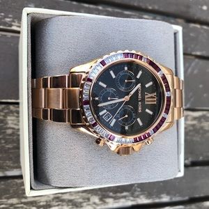 Michael kors rose gold glitz women’s watch